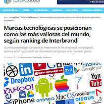 Marcas tecnolgicas se posicionan como las ms valiosas del mundo, segn ranking de Interbrand